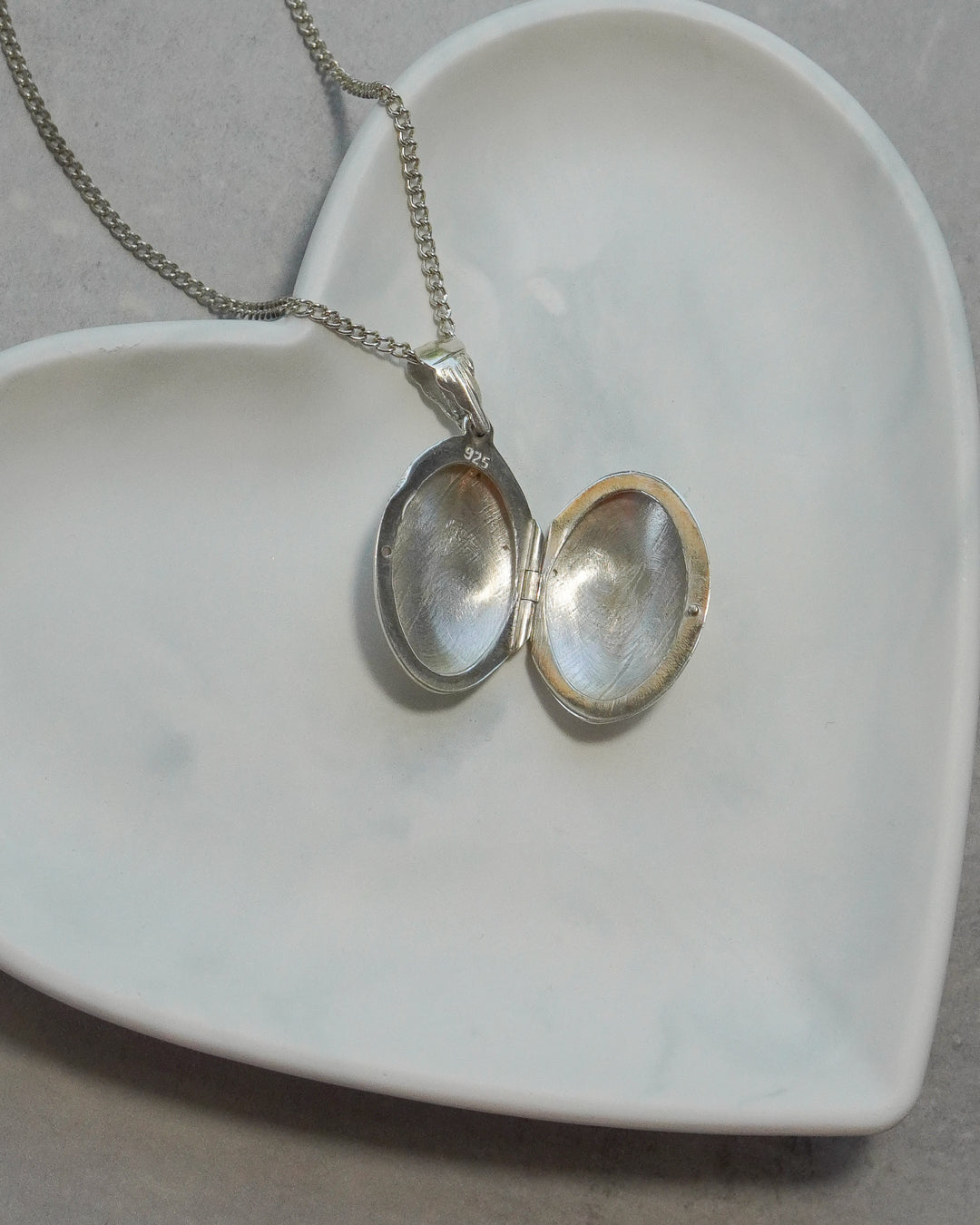 Silver Locket and Chain