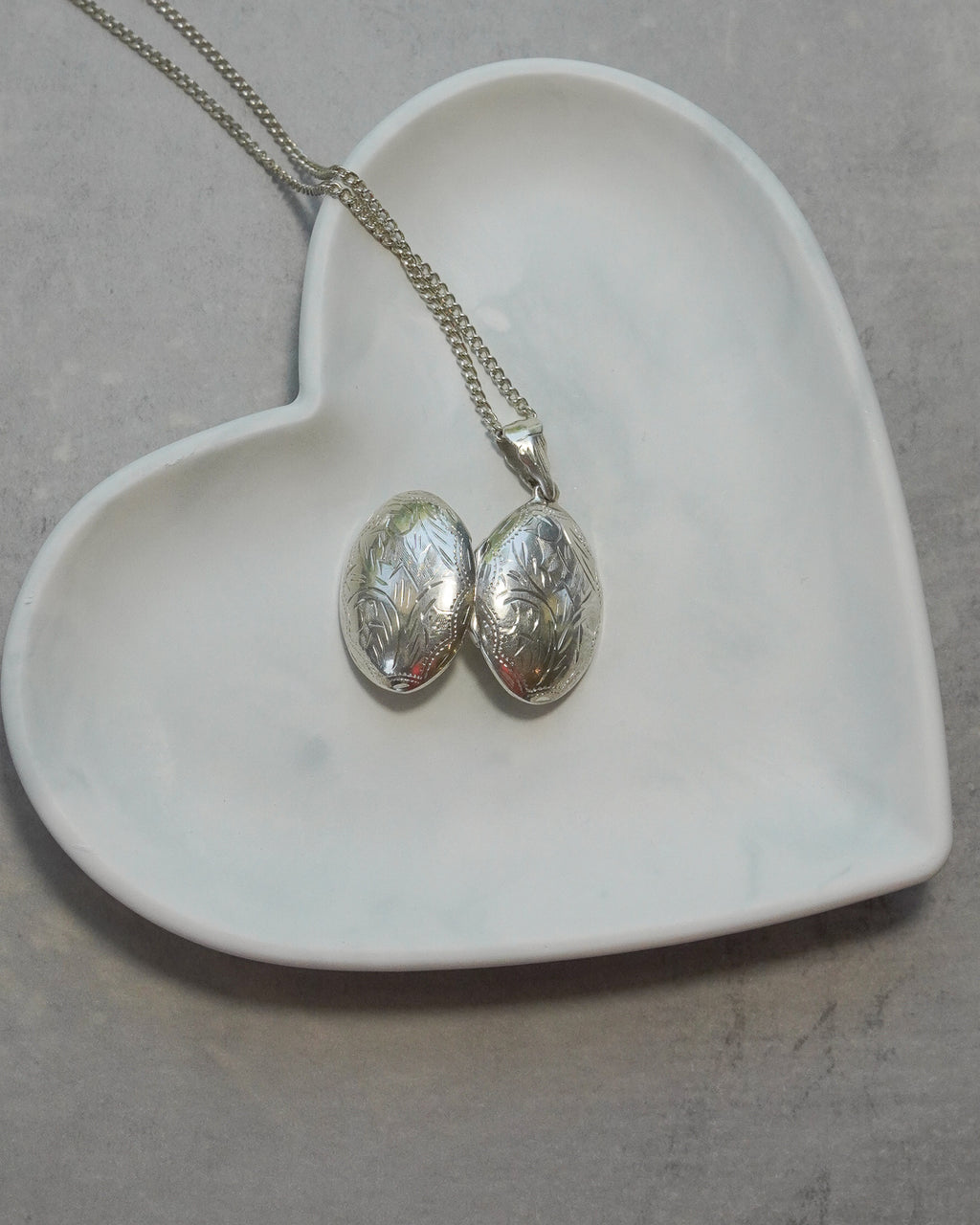 Sterling Silver Locket and Chain
