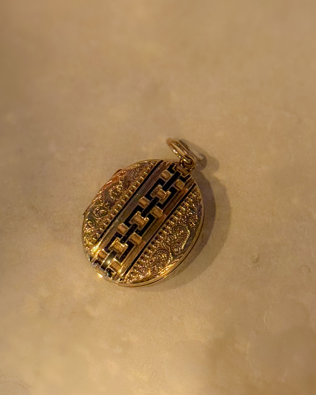 Antique Gold and Enamel Locket