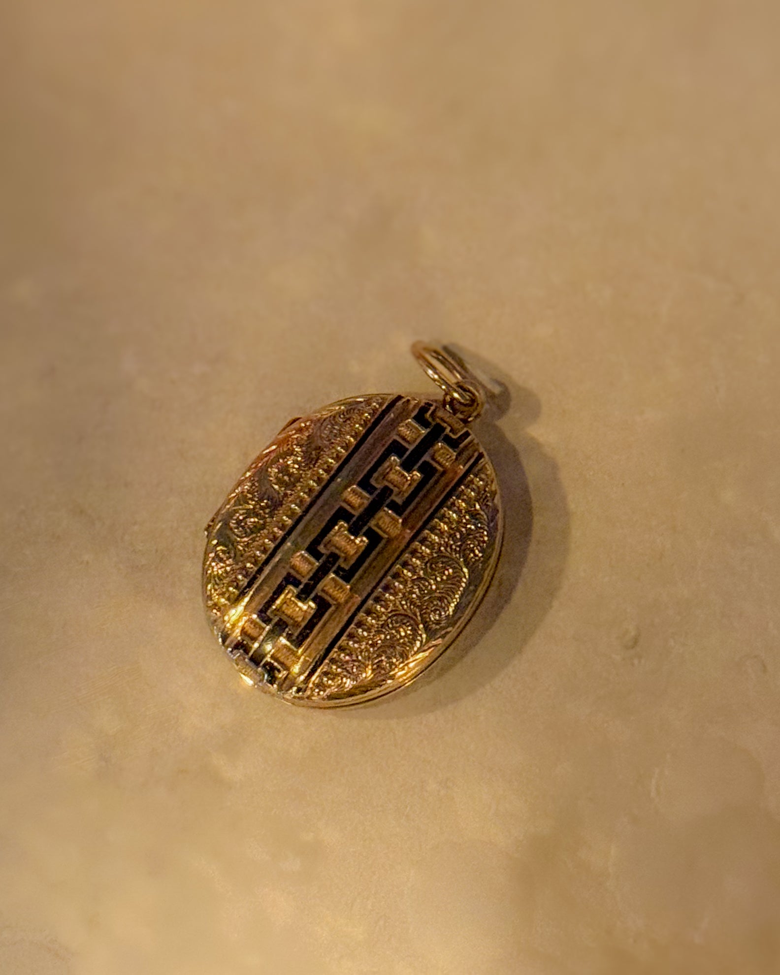 Antique Gold and Enamel Locket