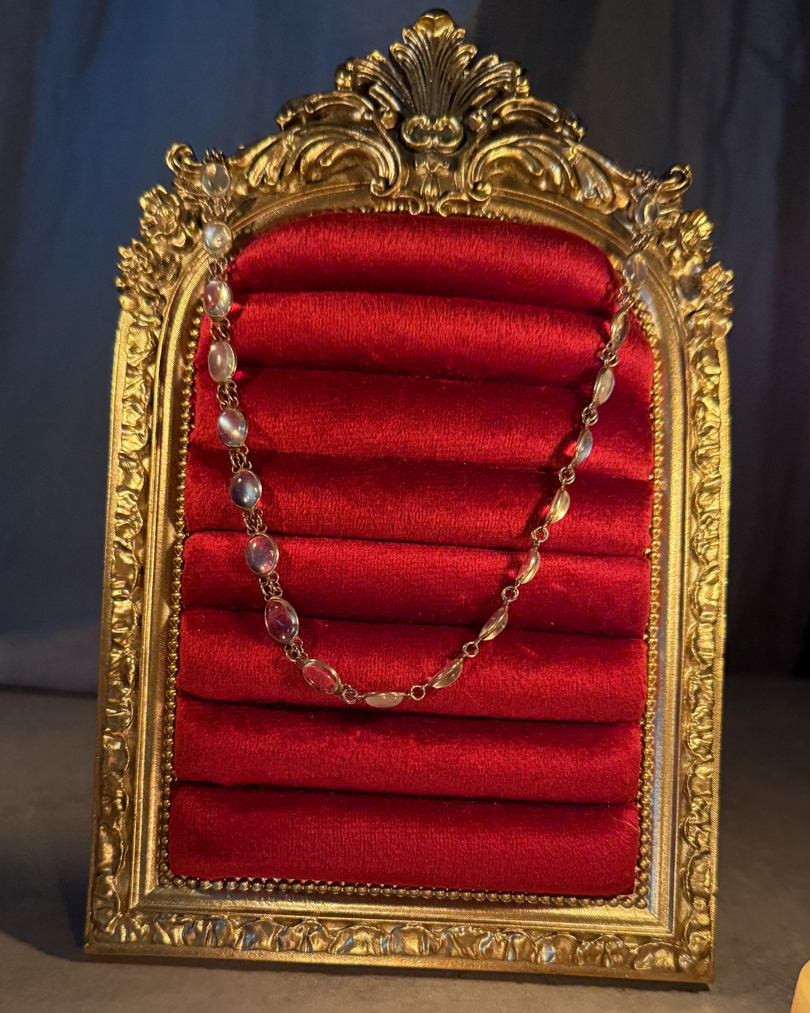 Silver and Opaline necklace