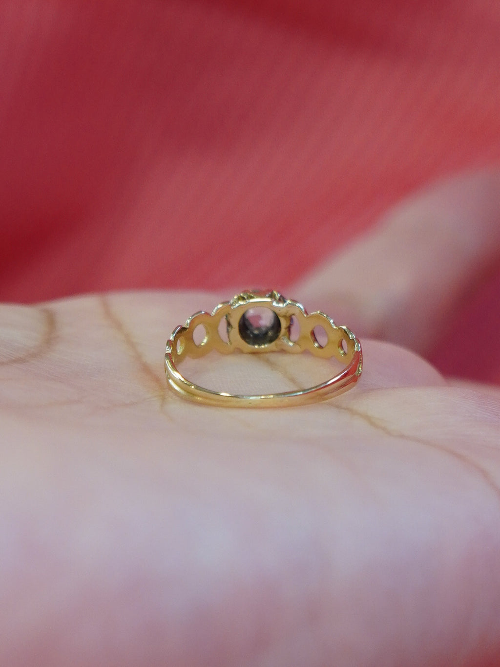 Gold and Silver Diamond Solitaire