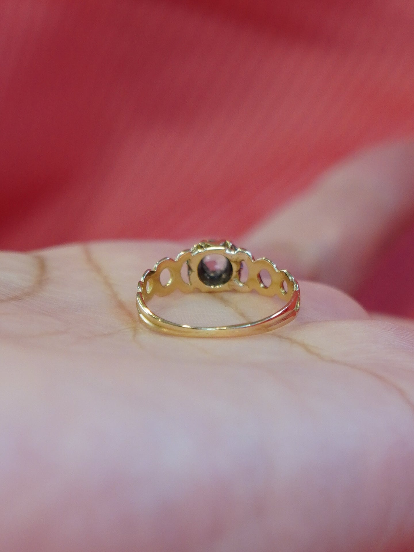 Gold and Silver Diamond Solitaire