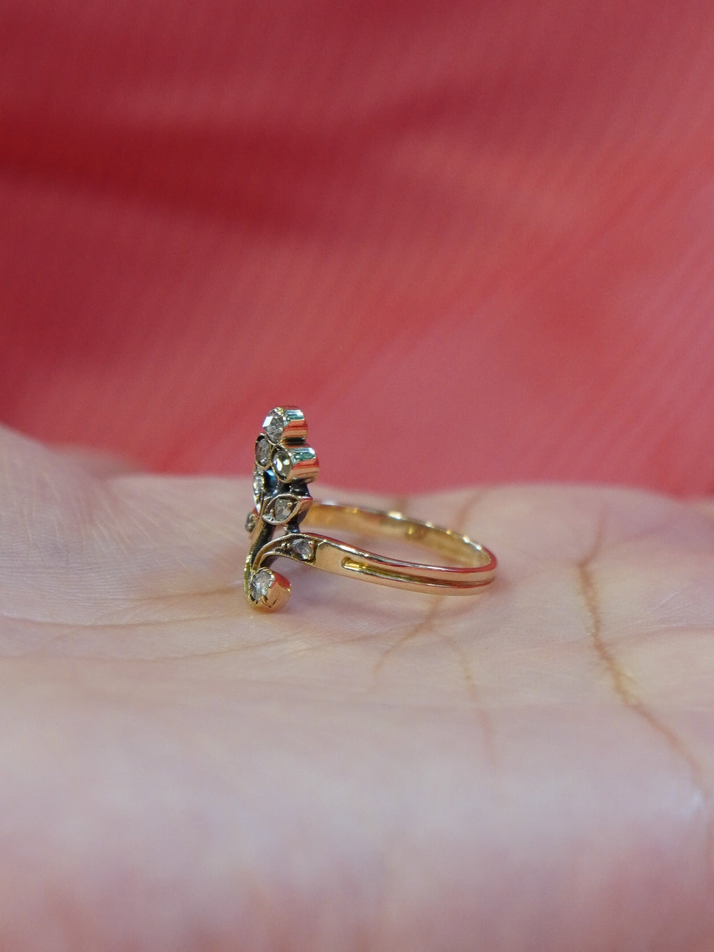 Diamond Floral Ring