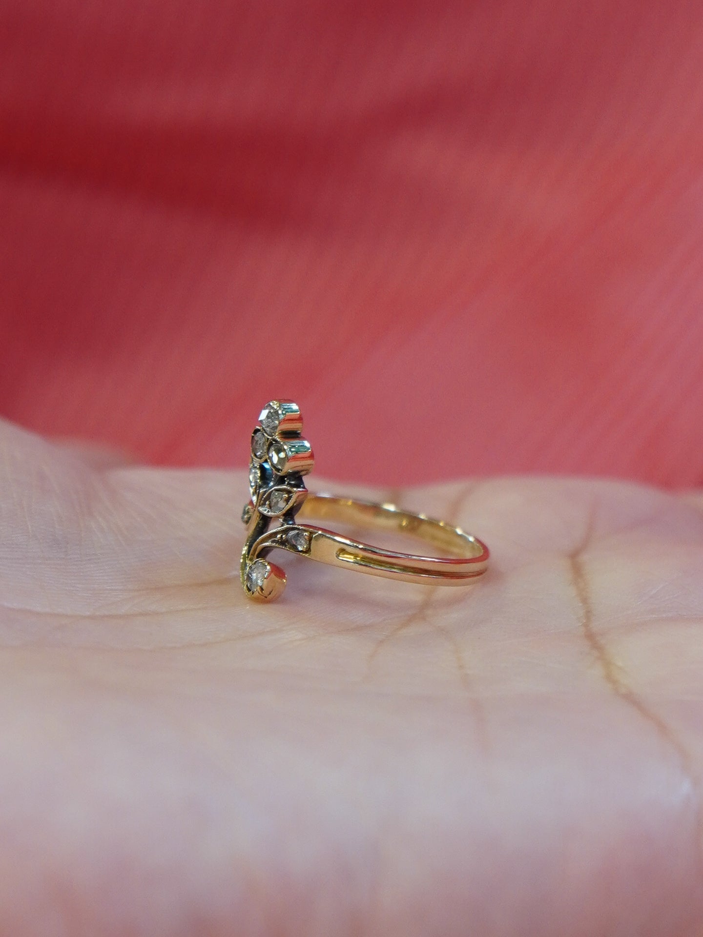Diamond Floral Ring