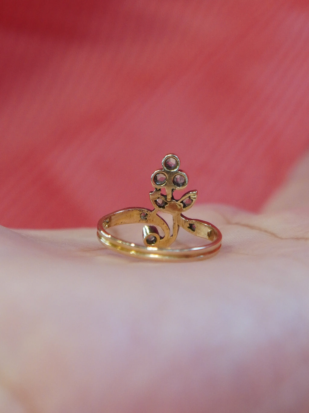 Diamond Floral Ring