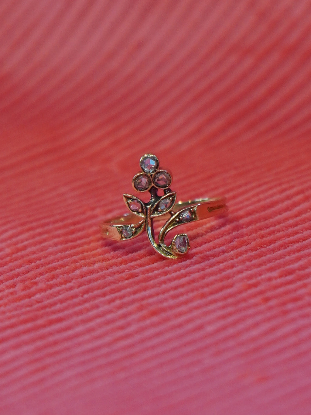 Diamond Floral Ring