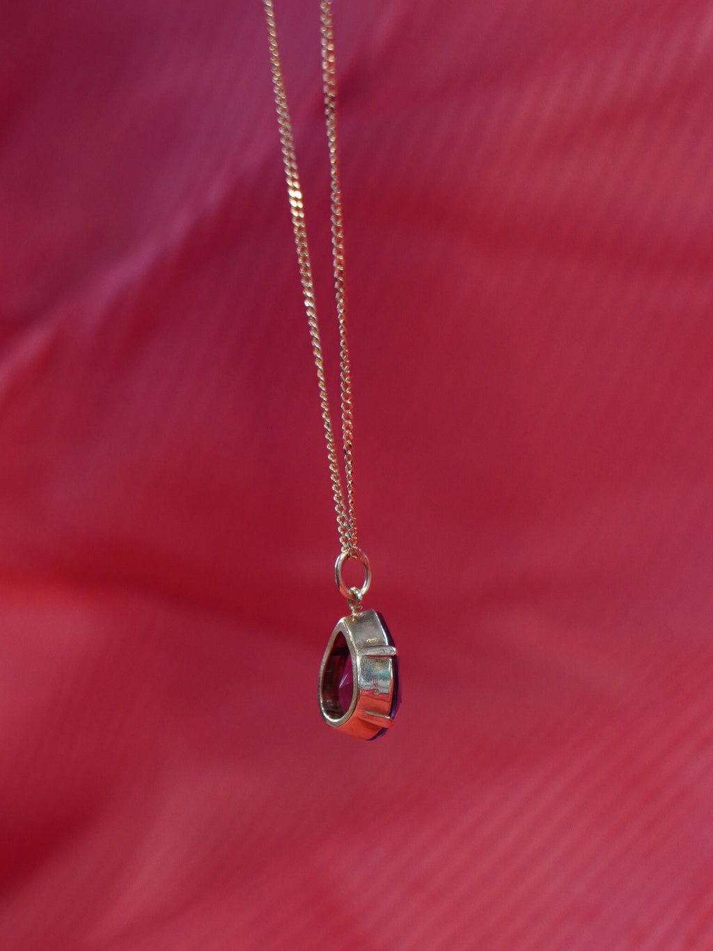 Purple Pendant and chain
