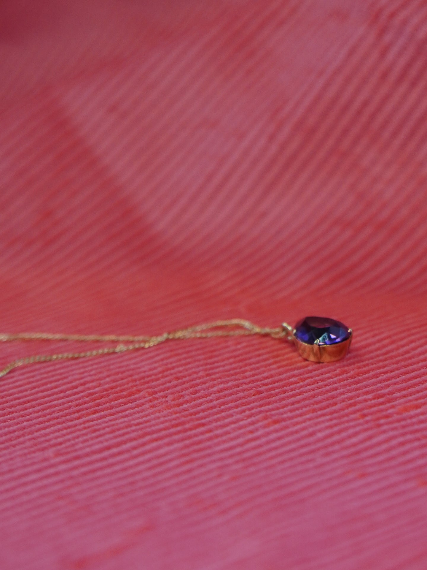 Purple Pendant and chain