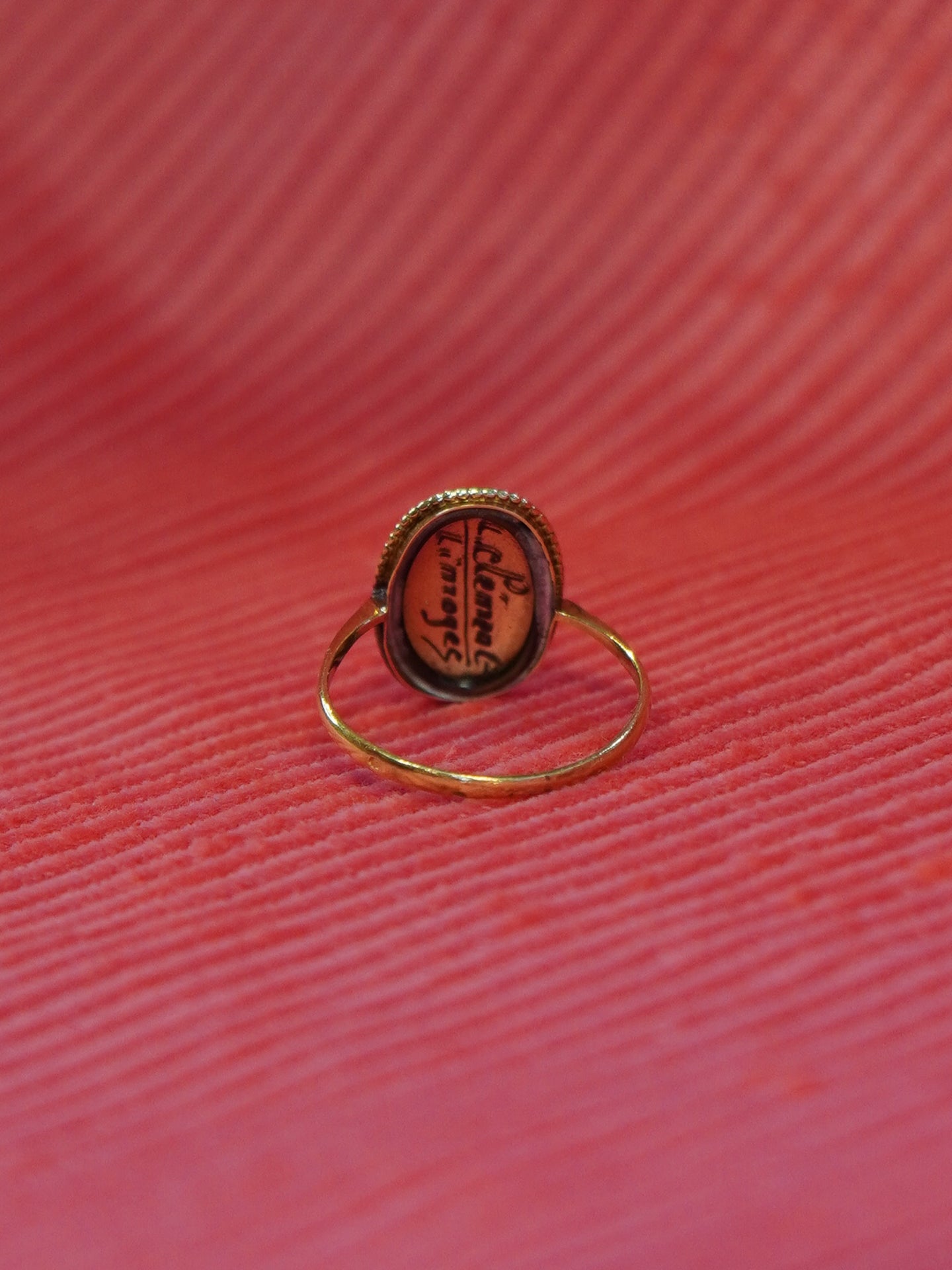 Beautiful Limoges Enamel Ring
