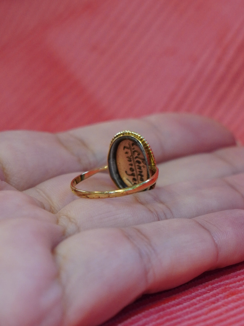 Beautiful Limoges Enamel Ring