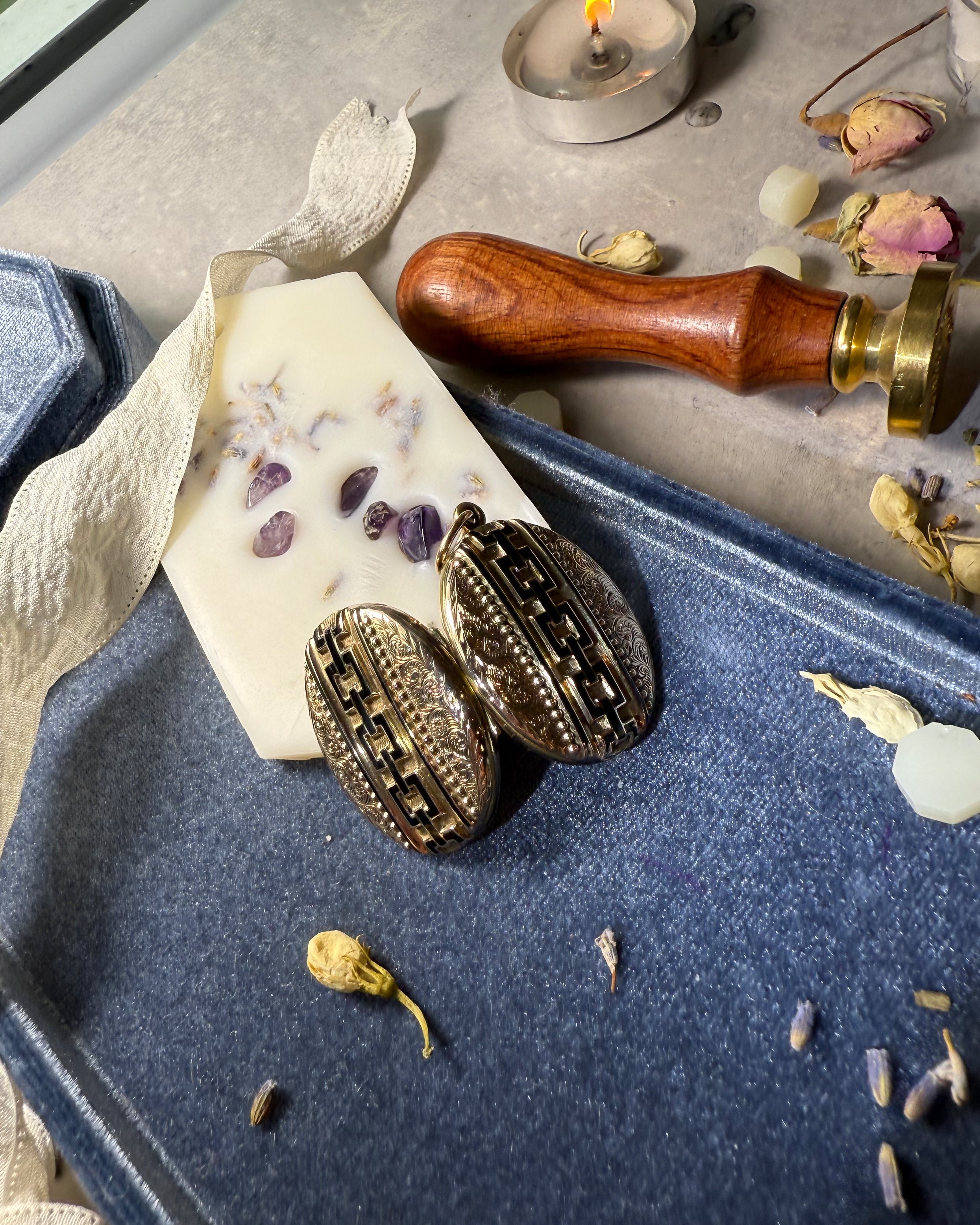 Antique Gold and Enamel Locket