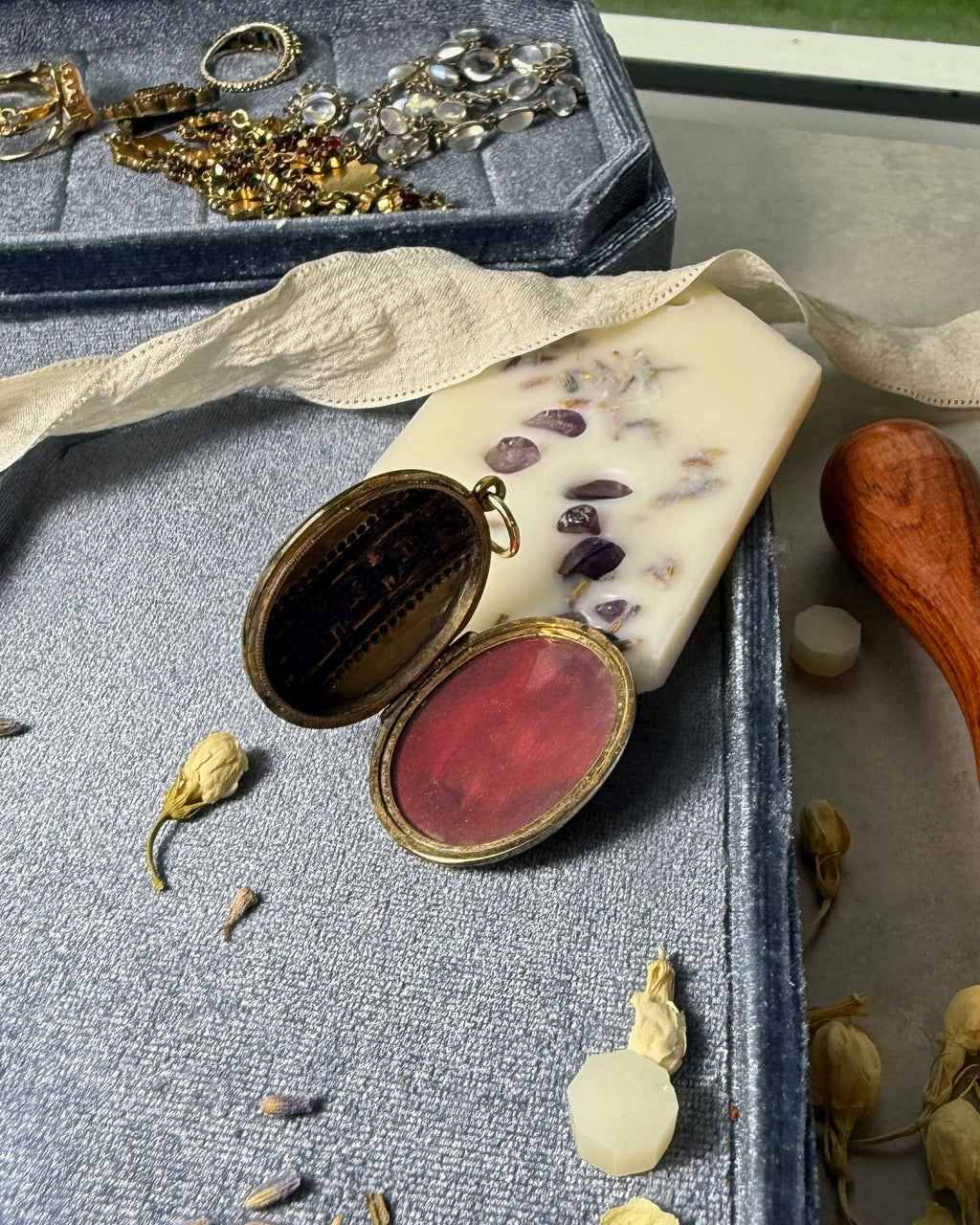 Antique Gold and Enamel Locket