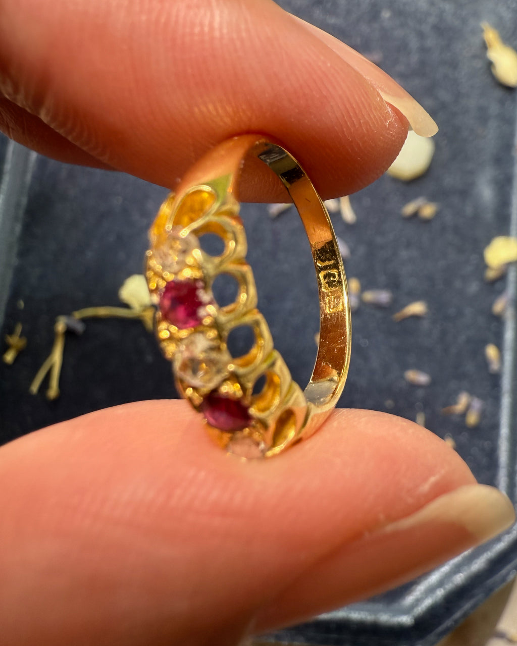 Ruby and Diamond Antique Ring
