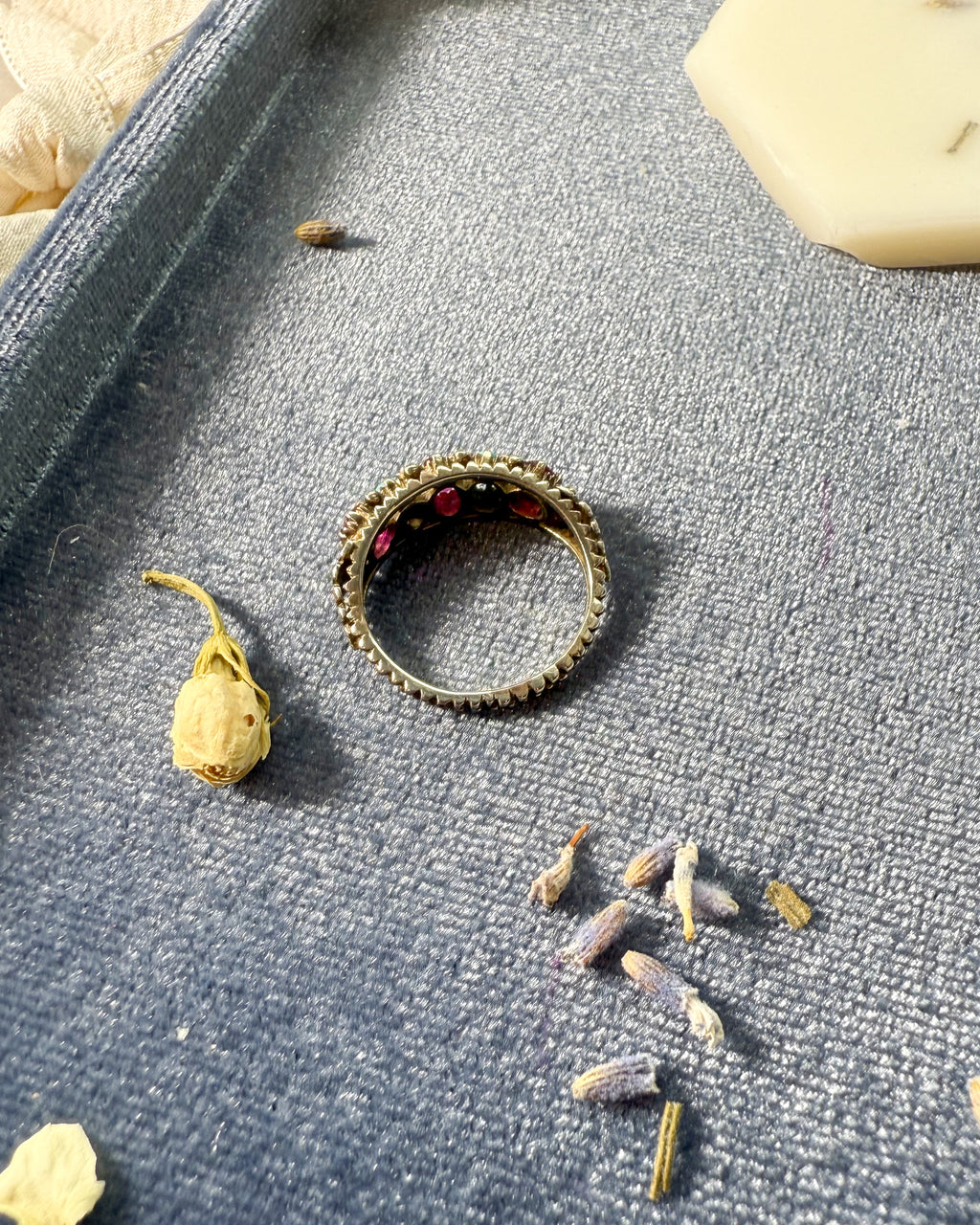 Victorian Ruby and Turquoise Ring