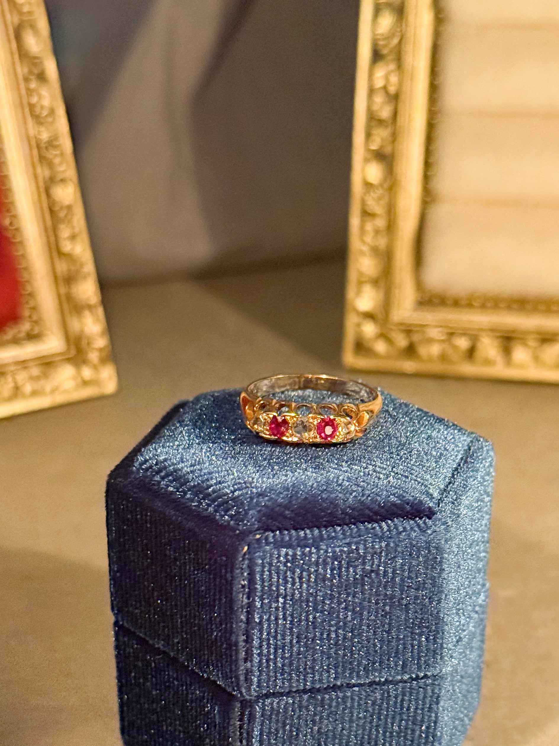 Ruby and Diamond Antique Ring