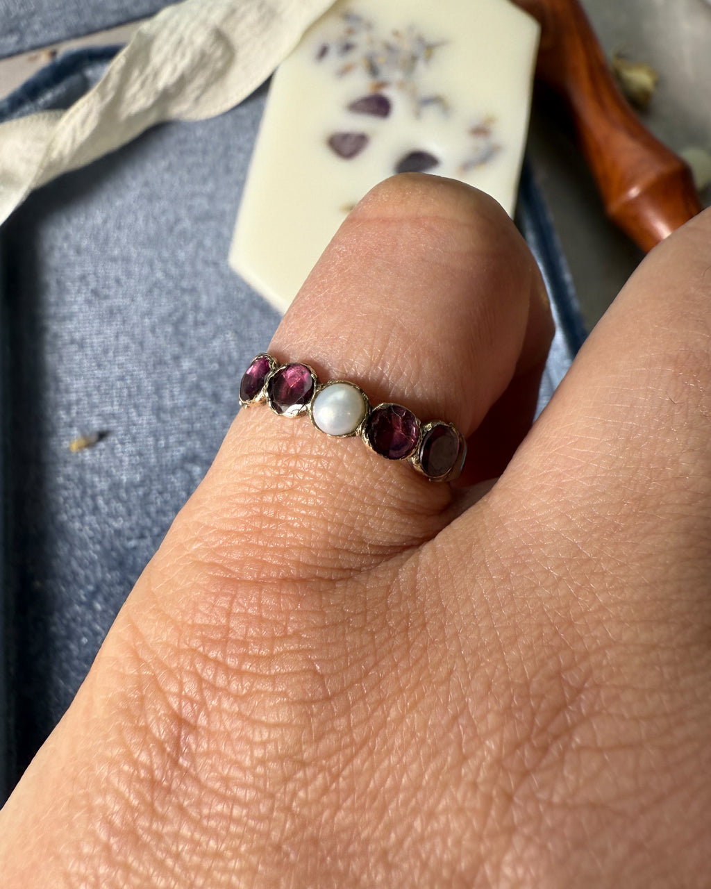 200 year old Georgian Garnet Ring