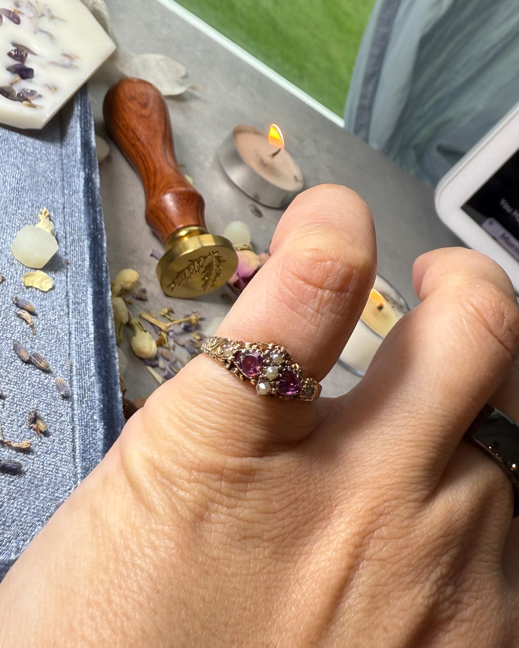 15ct Victorian Love Token Ring