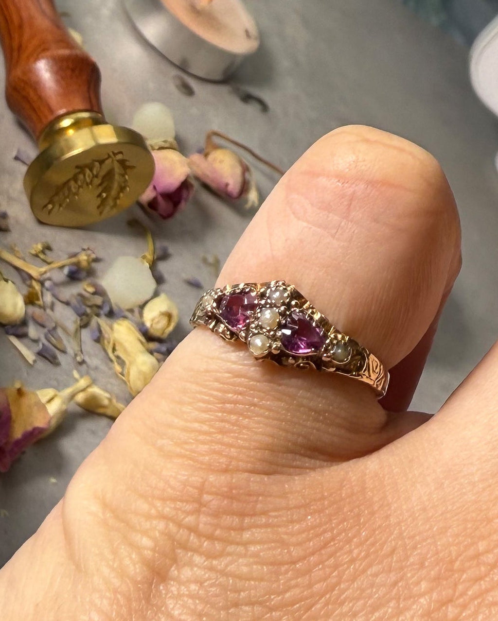 15ct Victorian Love Token Ring