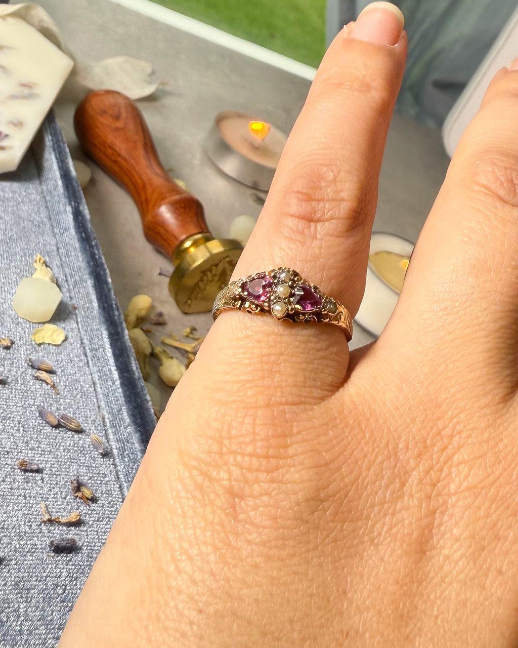 15ct Victorian Love Token Ring