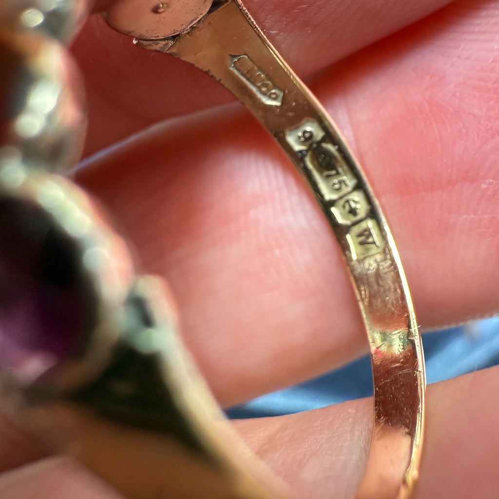200 year old Georgian Garnet Ring