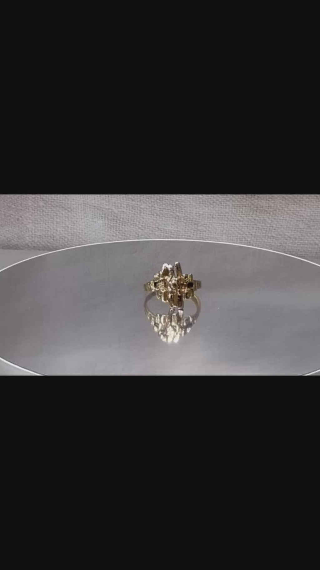 Striking Vintage Brutalist Ring