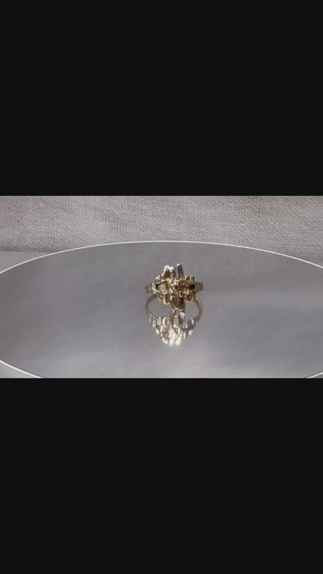 Striking Vintage Brutalist Ring