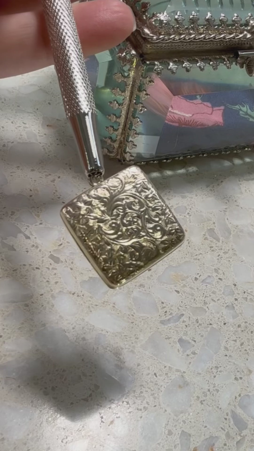 Four Picture Square Locket